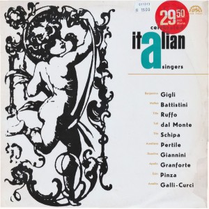Various – Celebrated Italian Singers