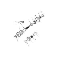 Ax fix cutie viteze Land Rover Defender Discovery Range Rover FTC4988