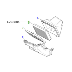 Filtru polen carbon activ Jaguar XJ 2003-2009 C2C6884