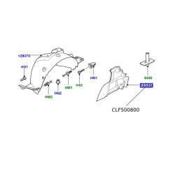 Aparatoare noroi carenaj fata dreapta Range Rover L322 CLF500800